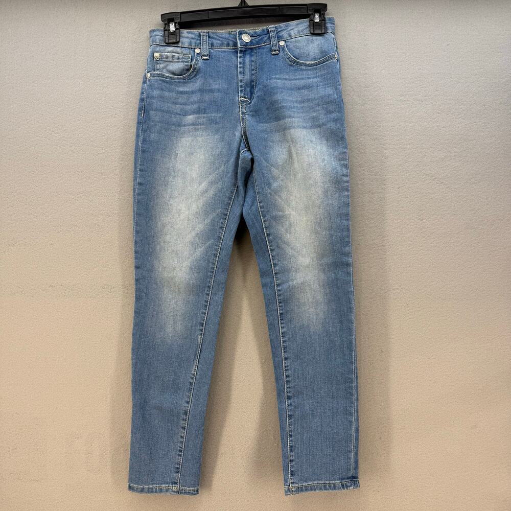 7 for All Mankind Jeans Girls 14 Light Blue Josefina Skinny Boyfriend Preppy